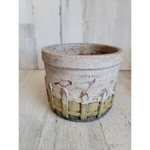 Unique‎ plant pot bird fence garden home decor figure vintage